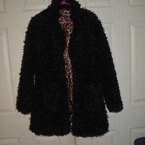 Steve Madden Black fur Jacket - like new